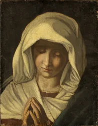 Panna v modlitbě, kolem 1800 (olej na plátně)