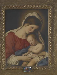 Madonna a dítě (olej na plátně)