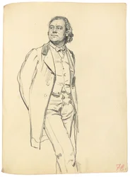 Postava stojícího muže, c. 1872-1875