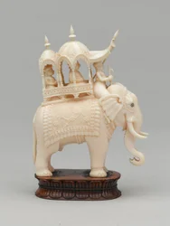 Černý král, šachová figurka, Indie, kolem roku 1820