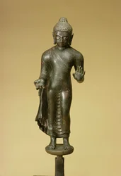 Buddha, Gupta, Fopnar (Bronz)