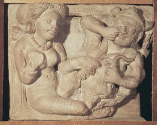Gynaeceum Scene, z Mathura, Uttar Pradesh