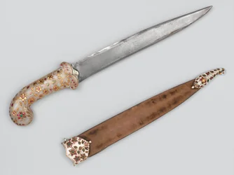 Khanjar, který patřil Tipu Sultan, přijatý v Seringapatamu, circa 1799