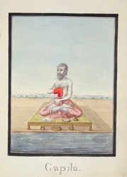 MSS EUR C 116/1 f.77r Mudrc Kapila z hinduistického eposu 