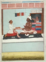 MS Add.Or.2531 Cloth Merchant, cca 1800 (akvarel na papíře)