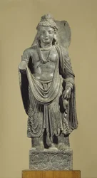 Maitreya, Gandhara (šedá břidlice)
