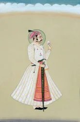 Miniatura Maharana Amar Singh Udaipur