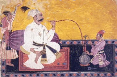 Portrét Raja Kirpal Pal z Basohli, c. 1690-1700