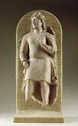 Stálá mládež nebo Maitreya, Gandhara (štuk)