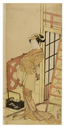 Kabuki herec v postavě ženy (onnagata)