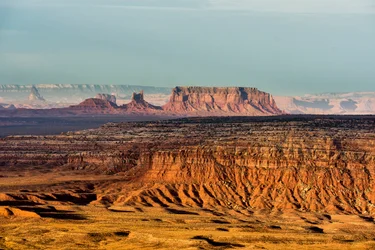 Ze státního parku Gooseneck, Utah, pohled na Monument Valley., 2012 (foto)