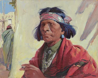 Taos Indian (olej na plátně)