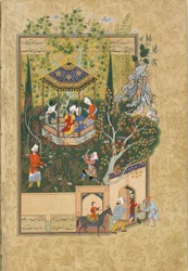 Folio z Haft Awrang Seven Thrones od Jamiho, 50. léta 16. století