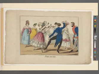 Boliero, c.1800-09 (ručně kolorovaná rytina)