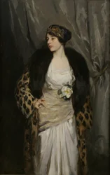 Gladys Wiles v leopardím kabátu (Leopardí kabát)