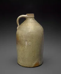 Džbán, c. 1869-1873 (solná glazovaná kamenina, korek)
