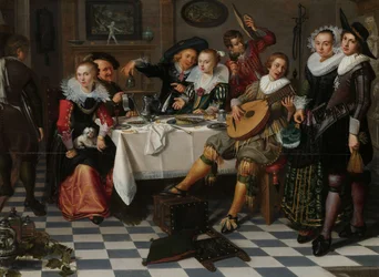 Veselá společnost, 1629