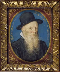Starší muž v černém klobouku, 1588