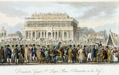 Le prix Saint Léger à Doncaster (les Courses) - v “”Anglický špión”” Charles Molloy Westmacott, ill. od Roberta Cruikshanka, Londýn
