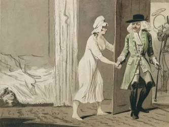 Paroháč odjíždí na lov, kolem 1800