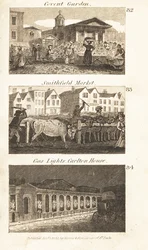 Obchody v Regency England: Covent Garden, Smithfield Market a gaslights na Carlton House