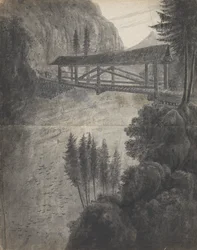 Graubünden/ Pohled do pohoří Glarnisch (Švýcarsko).