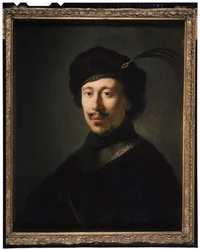 Mladý muž v Gorget a opeřená čepice, c.1630