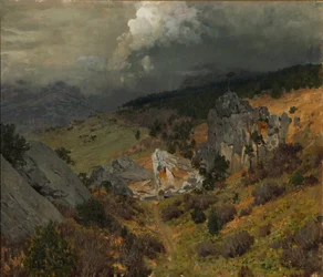 V krymských horách, 1886