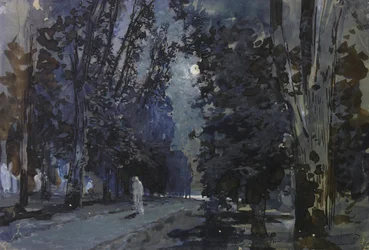 Stíny. Noc při měsíčním světle, 80. léta 19. století.