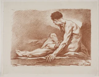 Sedící mužský model
