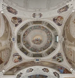 Ráj s věčným otcem, kolem 1623-34 (freska) (detail 3496185)