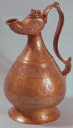 Džbán z Chorásánu, Írán, 1218 (měď)