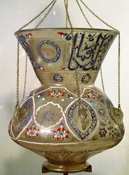 Lampa, z mešity sultána Hasana, Káhira (sklo)