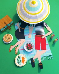 Piknik v parku, 2016 (papír)