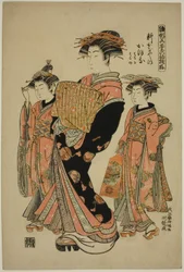 Kaoru z Shin-Kanaya, ze série „Modely pro módu: Nové vzory svěží jako mladé listy (Hinagata wakana no hatsu moyo)“