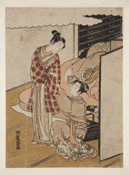 Woman Holding Lover
