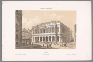 Pohled na lyonskou operu Lyons. Le Grand Theatre (název na objektu) Současná Francie (název série) La France de nos jours (název série na objektu)