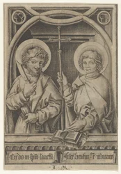 Sv. Bartoloměj a sv. Filip, z Apoštolů, 1435-1503.