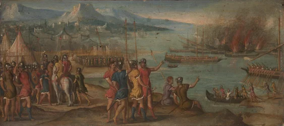 Námořní bitva, c. 1580