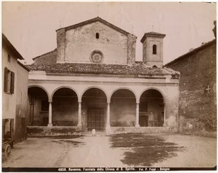 Kostel svatého Ducha, Ravenna, Emilia-Romagna, Itálie, fotografie Pietro Poppi, Bologna, ca 1900