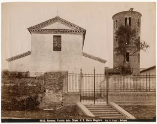 Kostel St Mary Major, Ravenna, Emilia-Romagna, Itálie, fotografie Pietro Poppi, Bologna, ca 1900