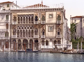 Palazzo Santa Sofia, nebo Ca dOro na Canal Grande v Benátkách, 1890-1900