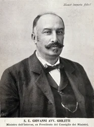 Portrét Giovanniho Giolittiho (1842-1928), italského politika.