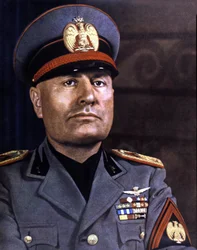 Portrét Mussoliniho