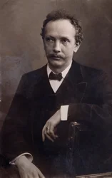 Portrét Richarda Strausse (1864-1949), německého skladatele.