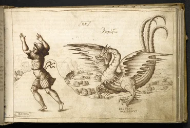 Přidat MS 82955 f.129r Dragon z 