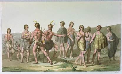 Američtí indiáni z Jižní Karolíny, kolem roku 1820