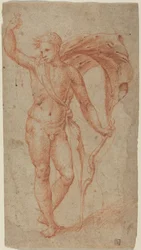 Apollo, asi 1510-1540 (červená křída)