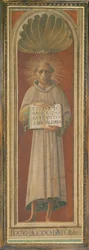 Blahoslavený Jacopone da Todi (tempera na panelu)