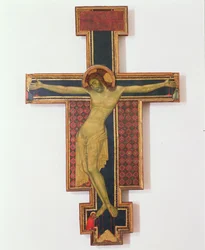 Krucifix (tempera na dřevě)